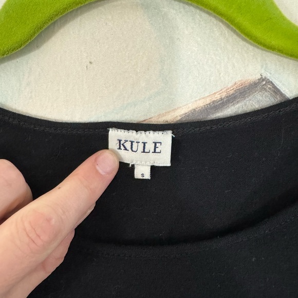 KULE Black And White Striped Blanche Shirt Quarter Sleeve Size Small - Picture 4 of 6